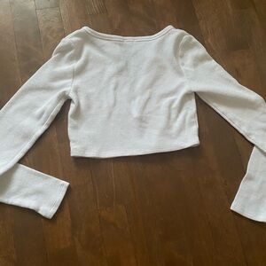 White long sleeve top from garage. Size S